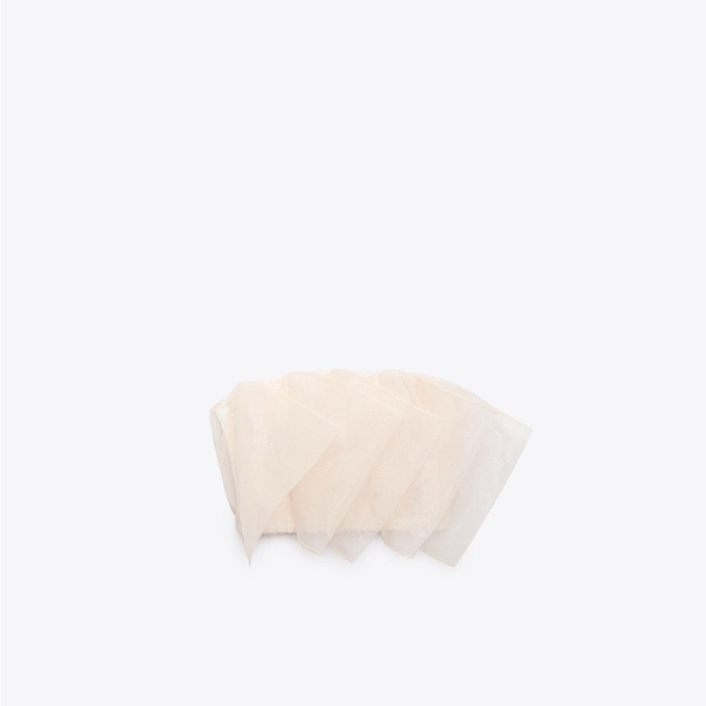 Zara cream tulle crop blouse size medium